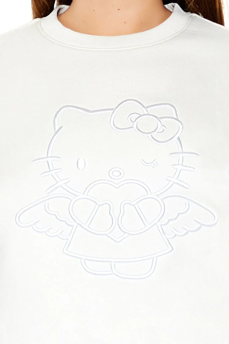 Plus Size Embroidered Hello Kitty Pullover - Image 3