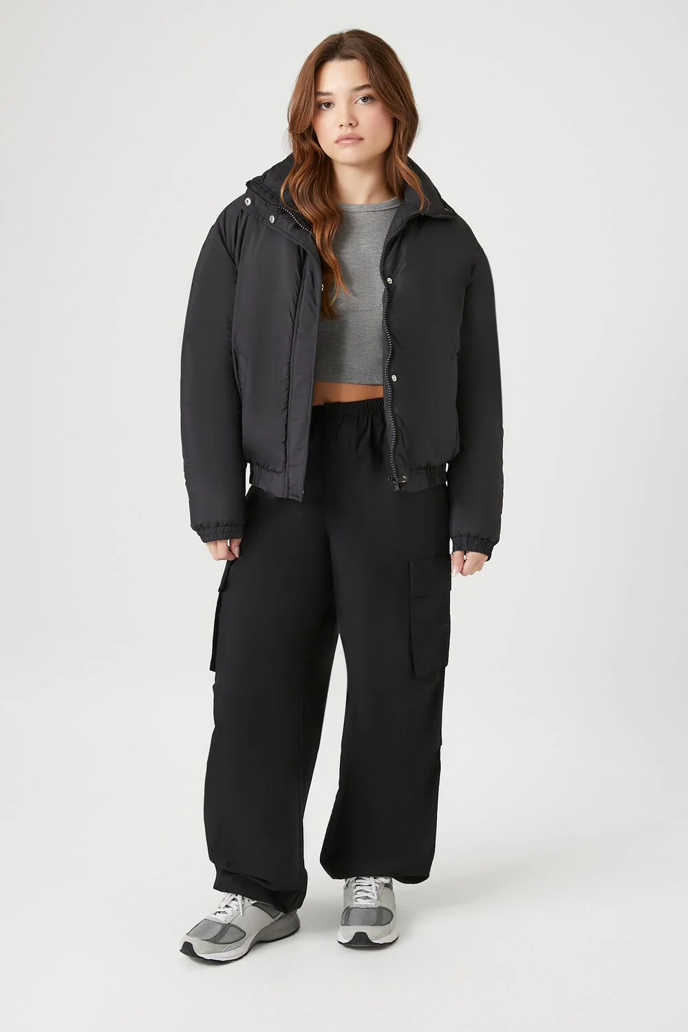 Funnel Neck Puffer Jacket - Image 4