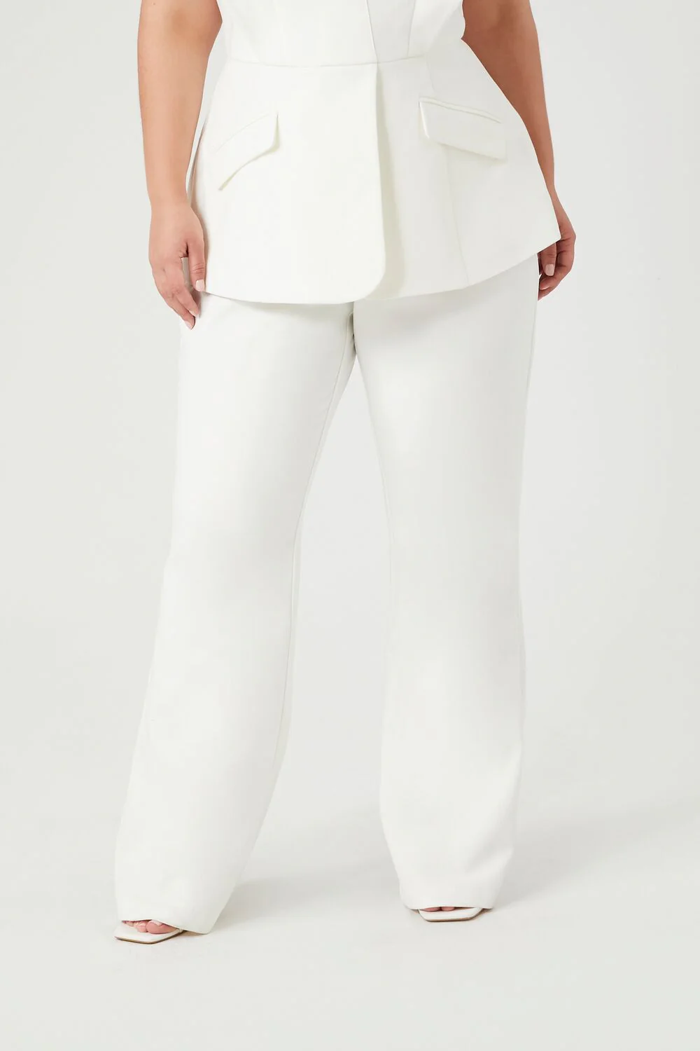 Plus Size Strapless Peplum Jumpsuit - Image 5