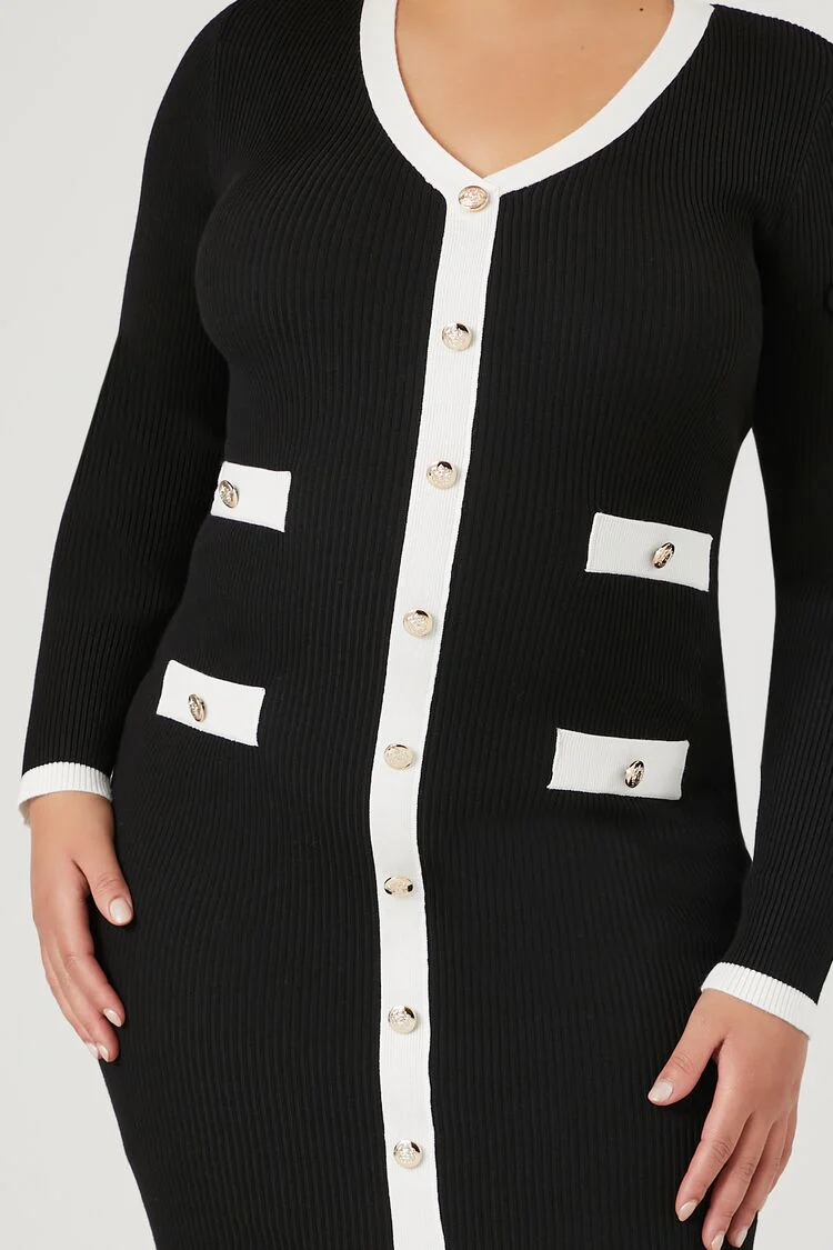 Plus Size Bodycon Midi Dress - Image 5