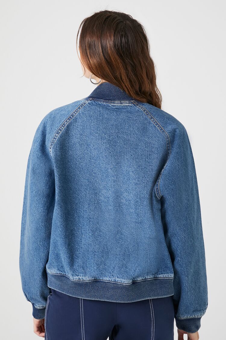 Denim Bomber Jacket - Image 3