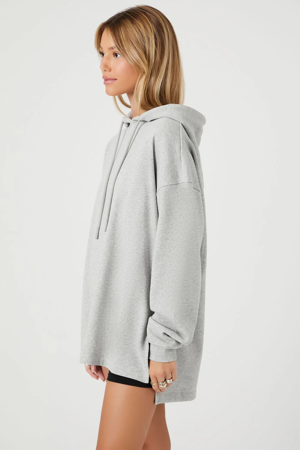 French Terry High-Low Hoodie - Image 12