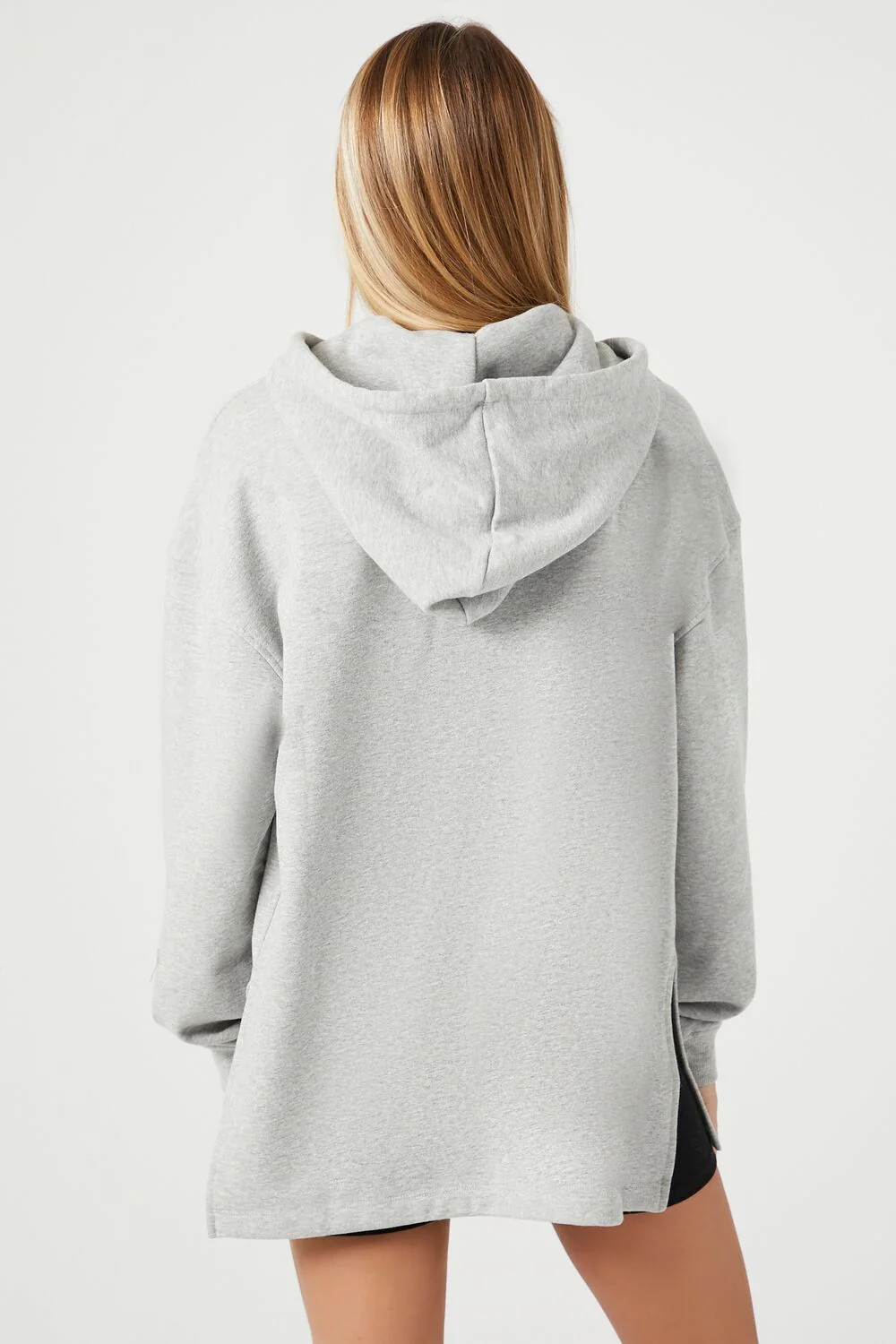French Terry High-Low Hoodie - Image 13