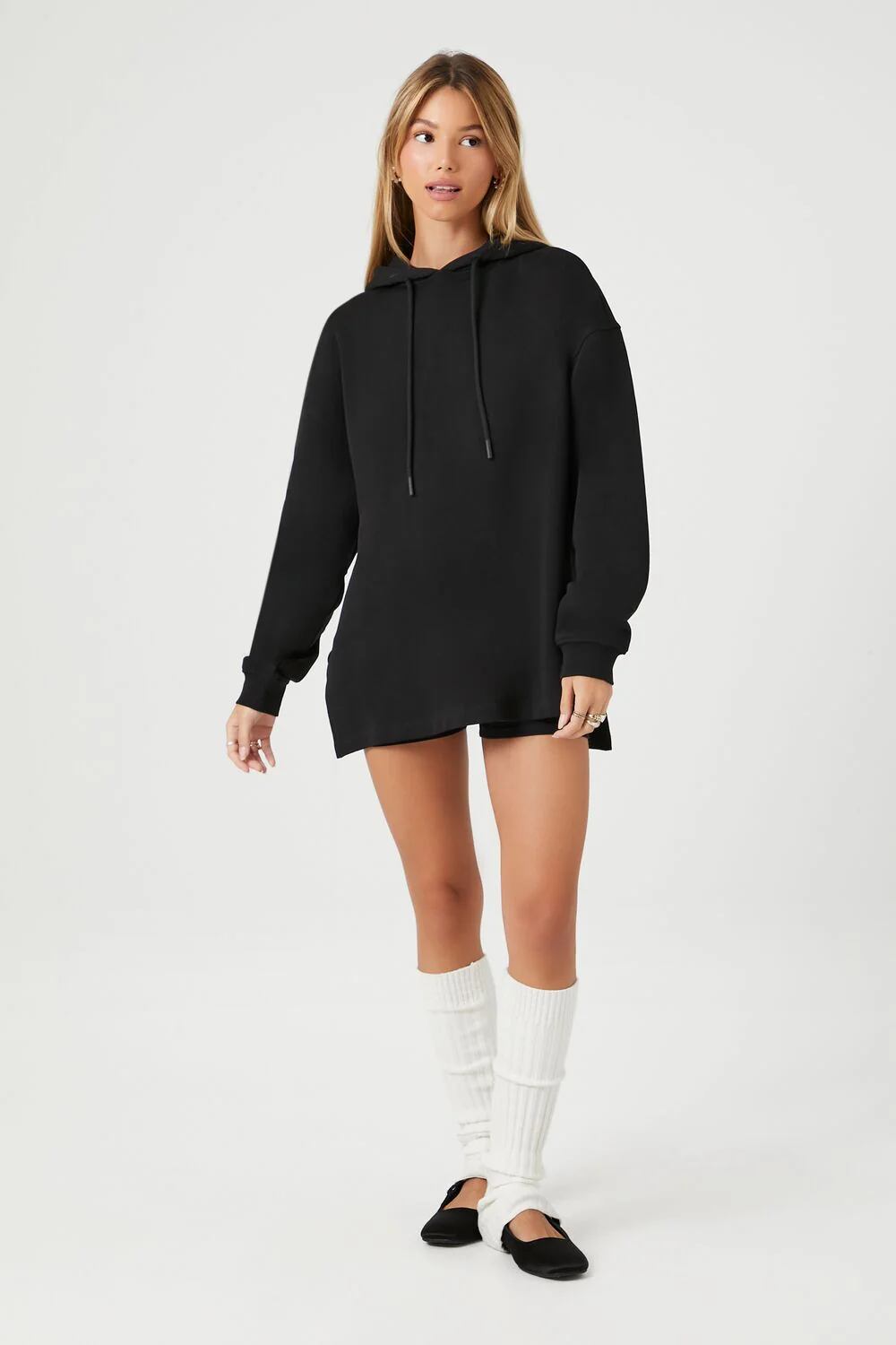 French Terry High-Low Hoodie - Image 4