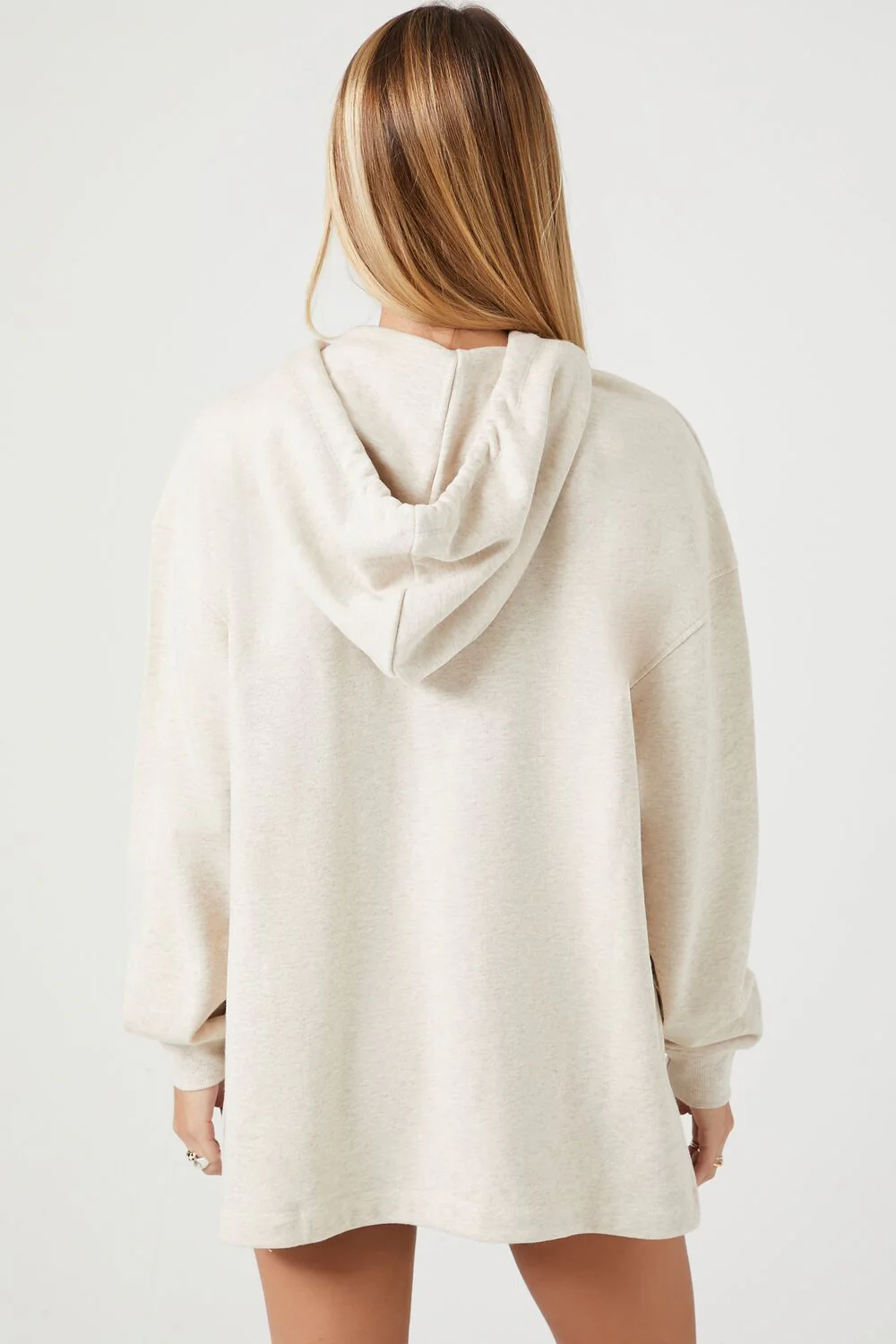 French Terry High-Low Hoodie - Image 8