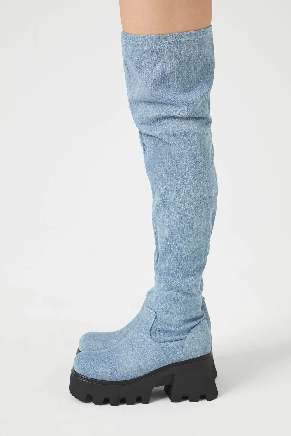 Over-the-Knee Lug-Sole Boots - Image 2