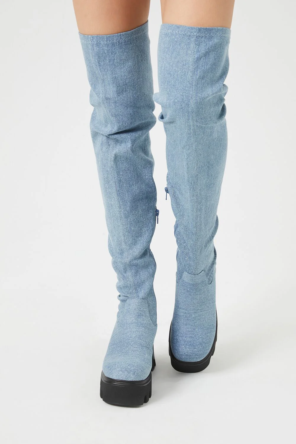 Over-the-Knee Lug-Sole Boots - Image 4