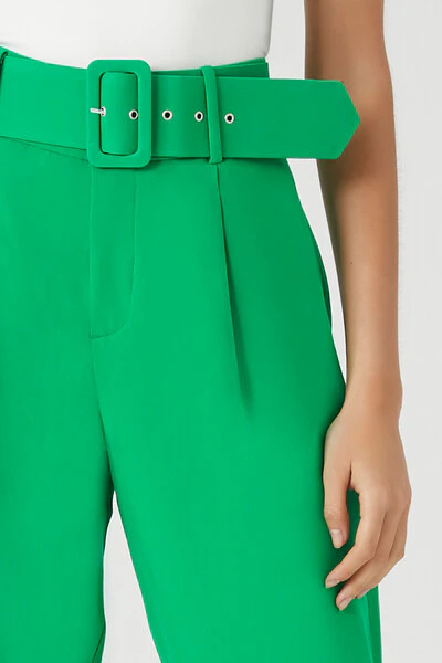Belted Straight-Leg Ankle Pants - Image 6