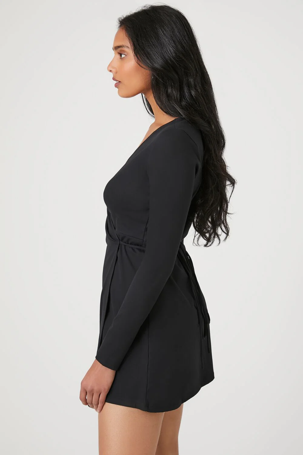 Contour Sculpt Wrap Mini Dress - Image 2