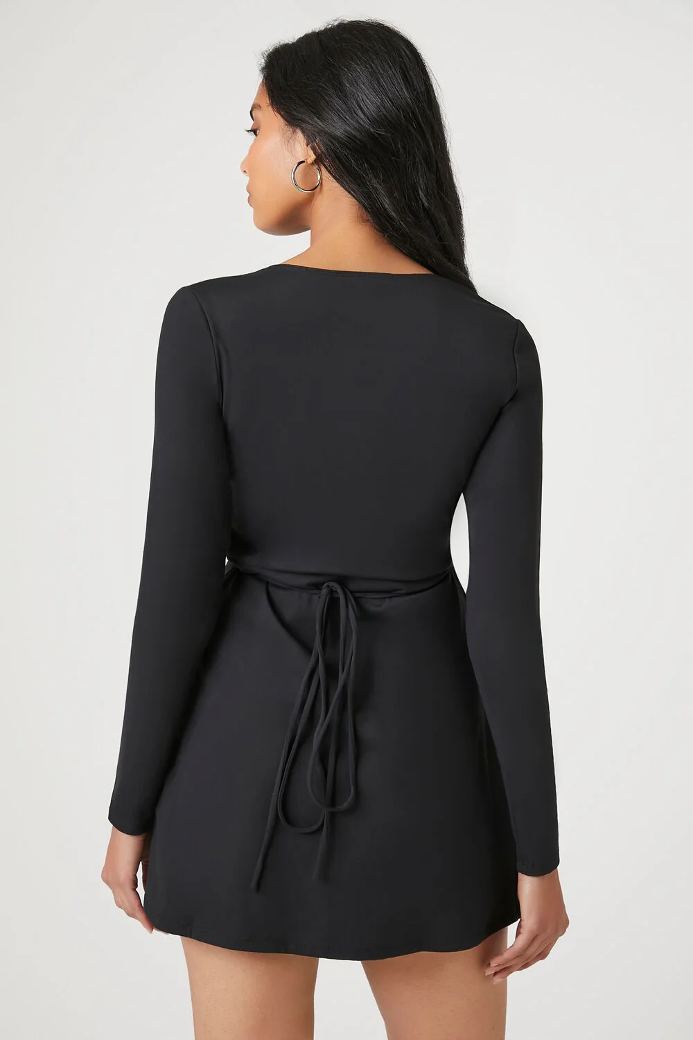 Contour Sculpt Wrap Mini Dress - Image 3