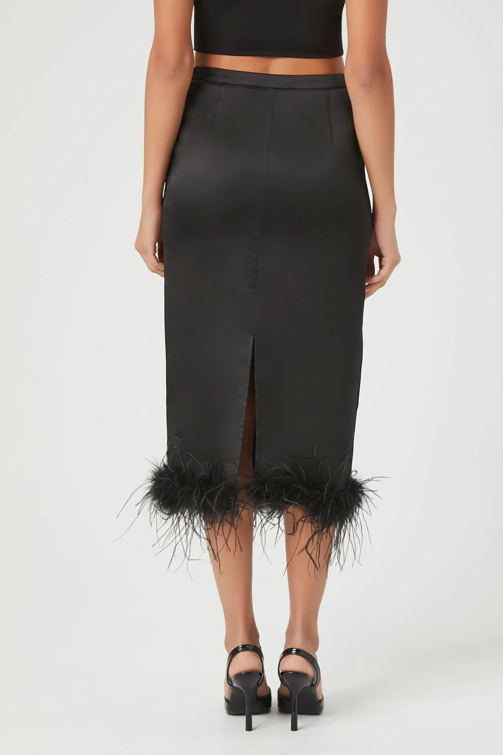 Feather-Trim Maxi Skirt - Image 4