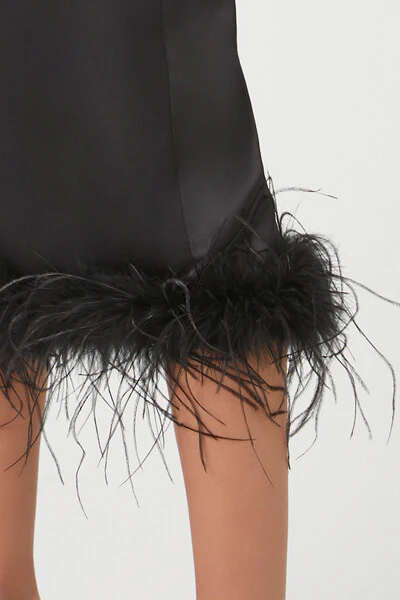 Feather-Trim Maxi Skirt - Image 6