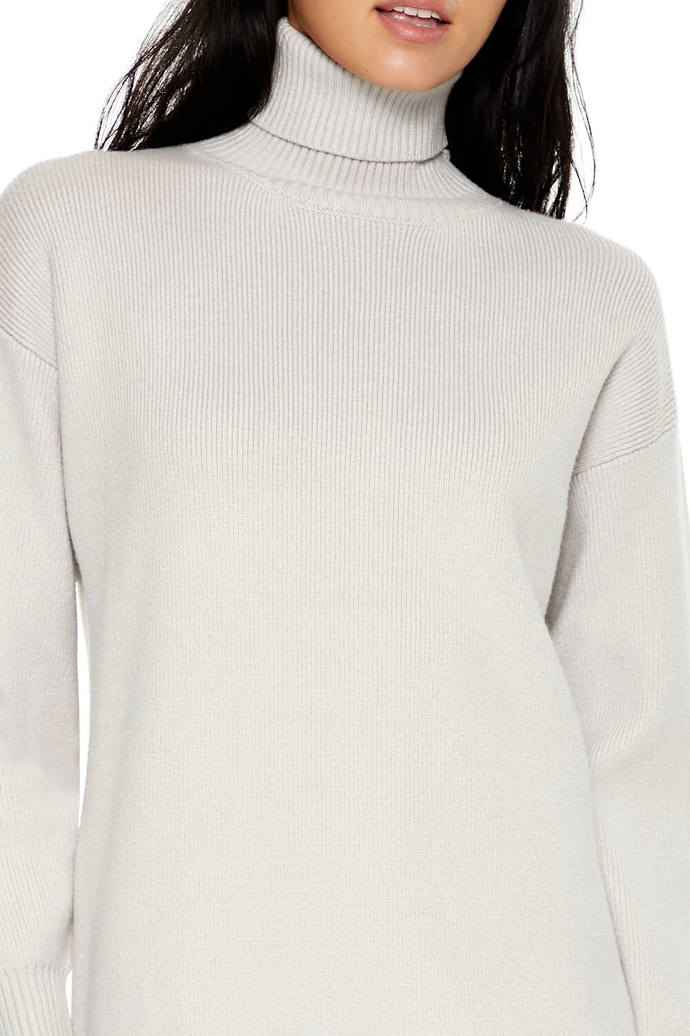 Turtleneck Mini Sweater Dress - Image 10