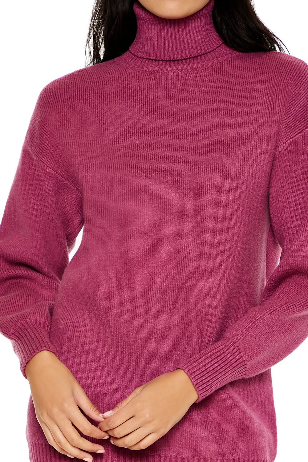 Turtleneck Mini Sweater Dress - Image 15