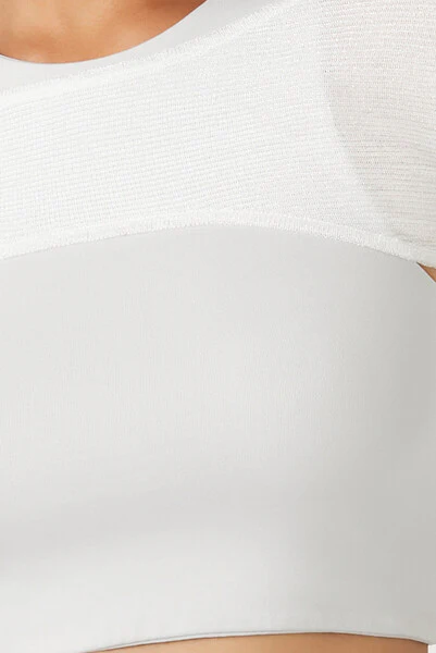 Super Cropped Sweater-Knit Top - Image 5