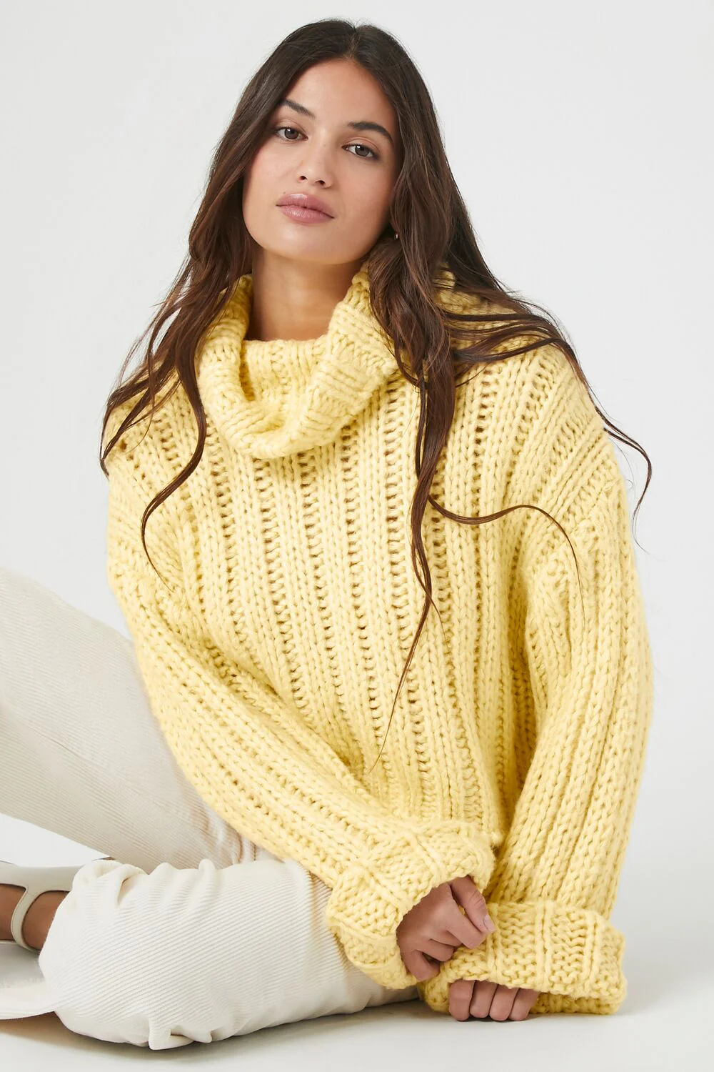 Turtleneck Cropped Sweater - Image 6