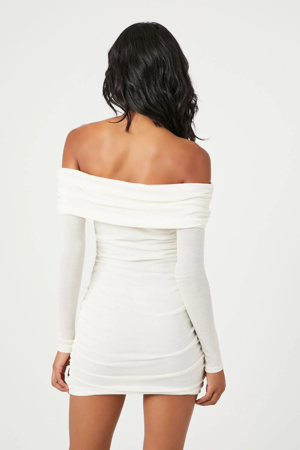 Off-the-Shoulder Foldover Mini Dress - Image 4