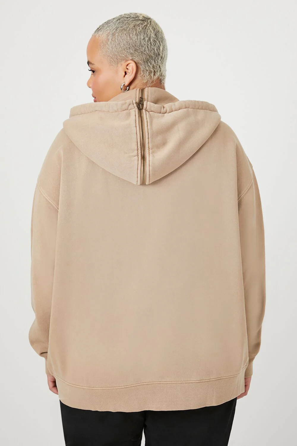 Plus Size Bow & Arrow Zip-Up Hoodie - Image 3
