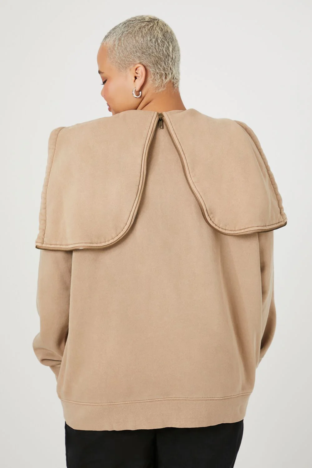 Plus Size Bow & Arrow Zip-Up Hoodie - Image 4