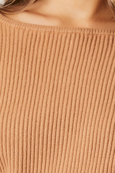 Balloon-Sleeve Mini Sweater Dress - Image 5
