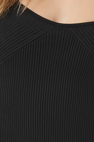Sweater-Knit Long-Sleeve Bodysuit - Image 6