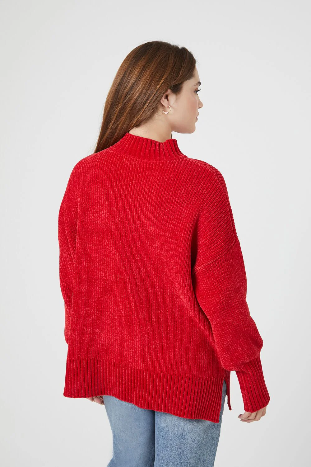 Ribbed Mock Neck Sweater - Image 3