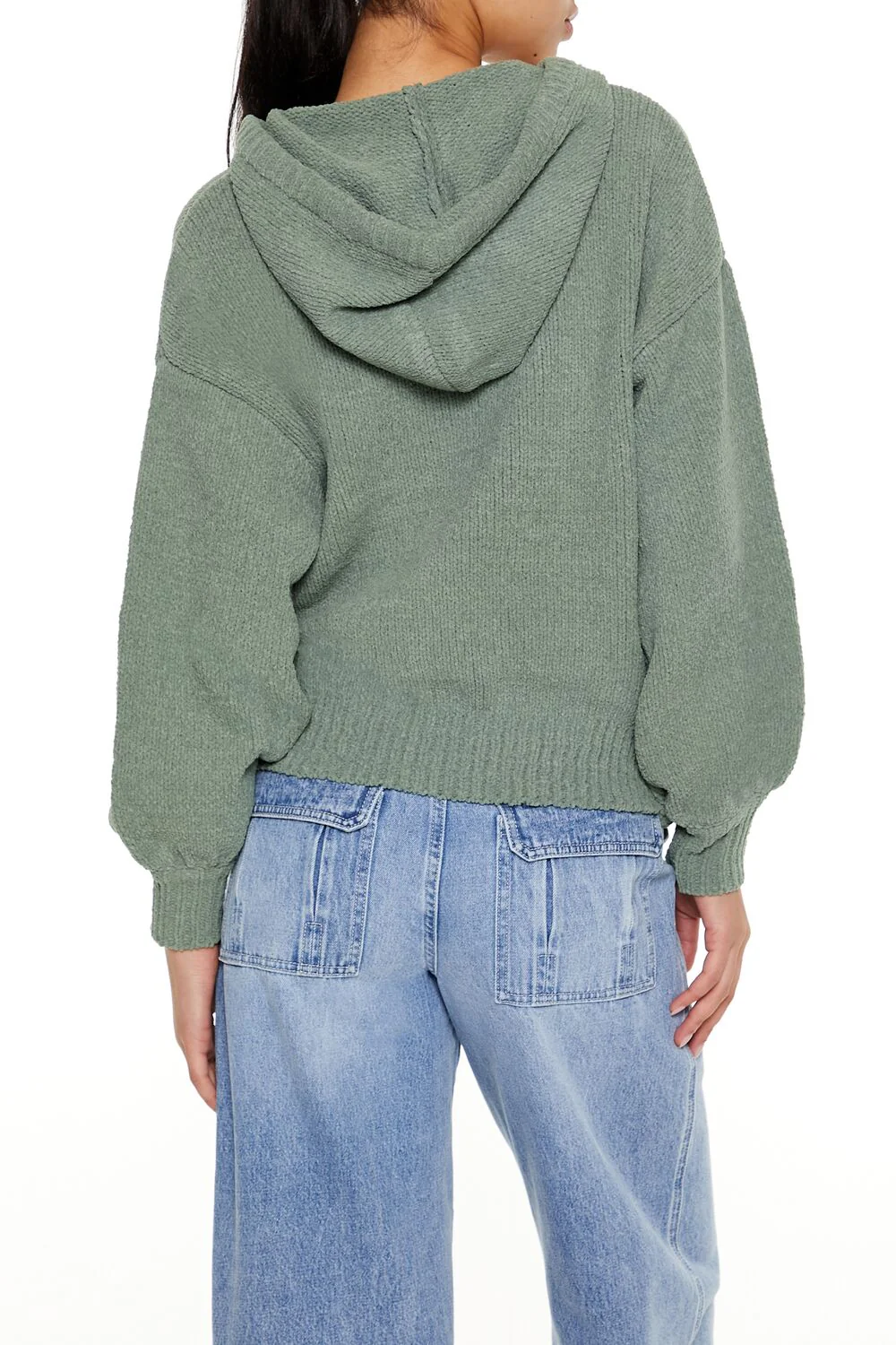 Hooded Drop-Sleeve Sweater - Image 10