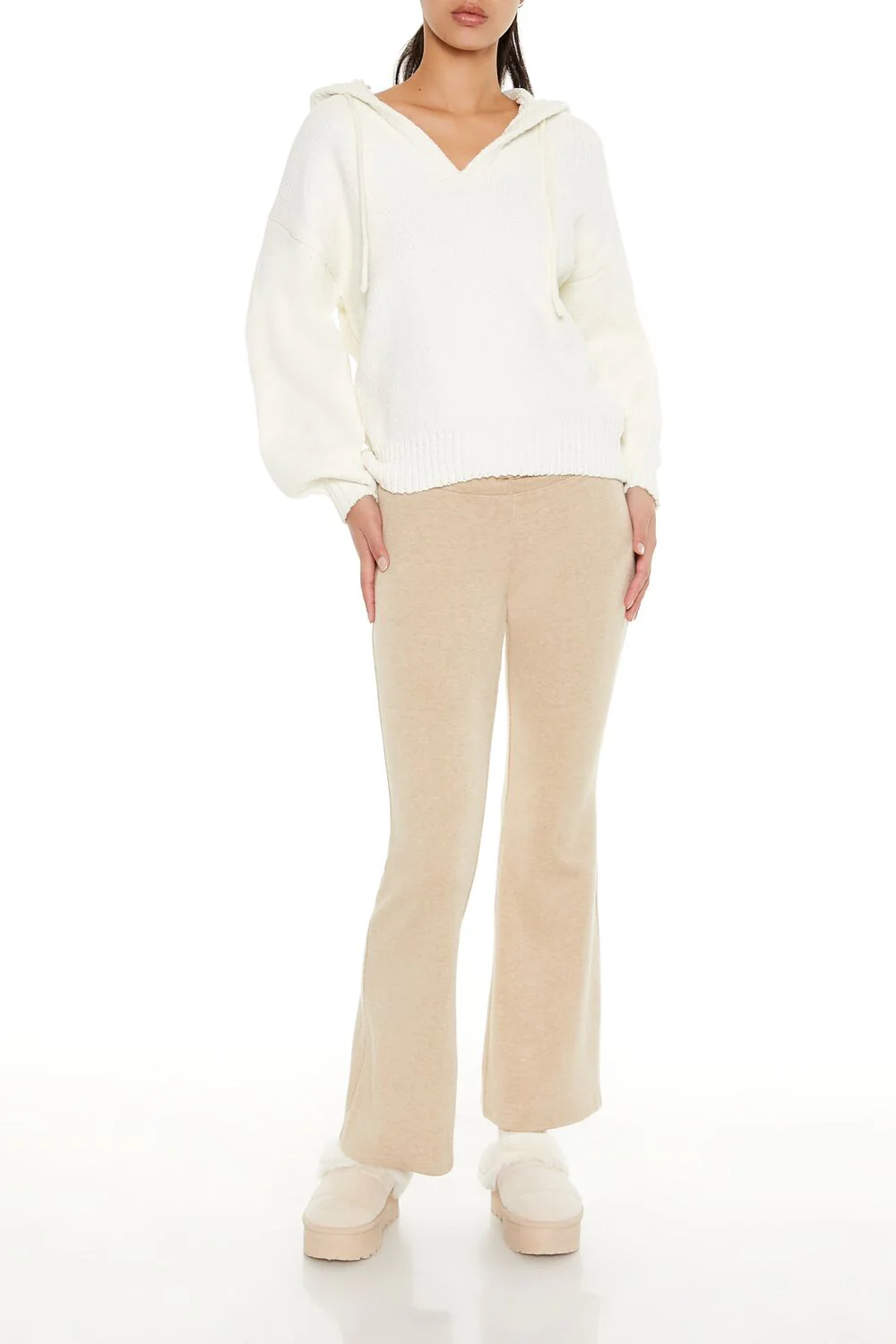 Hooded Drop-Sleeve Sweater - Image 2