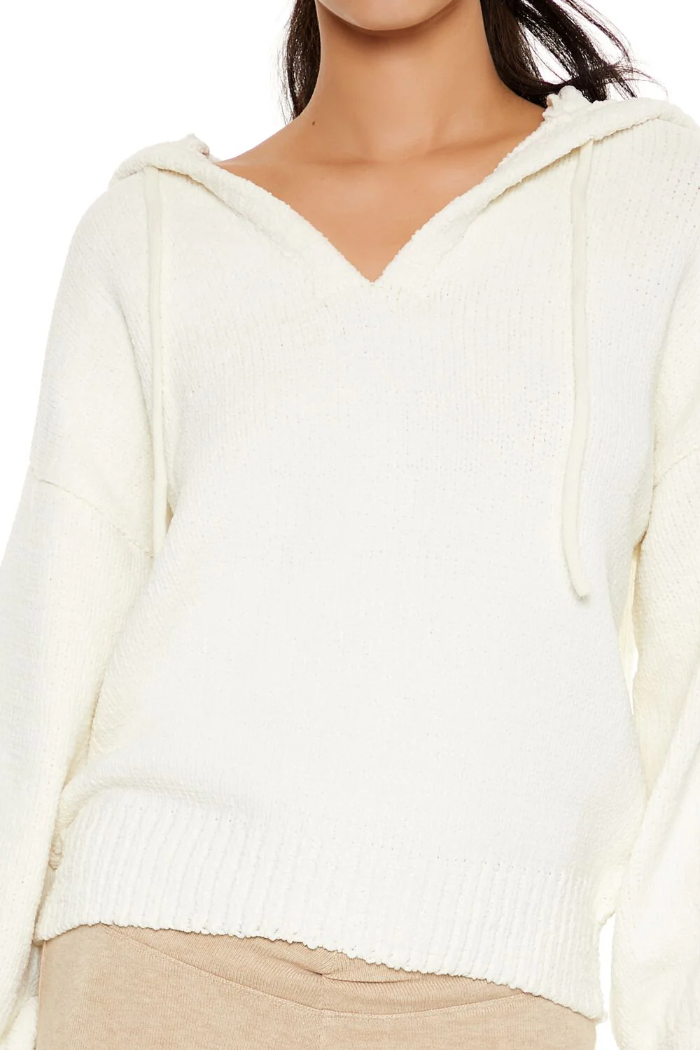 Hooded Drop-Sleeve Sweater - Image 3