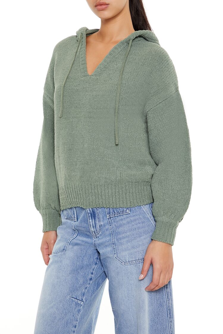 Hooded Drop-Sleeve Sweater - Image 9