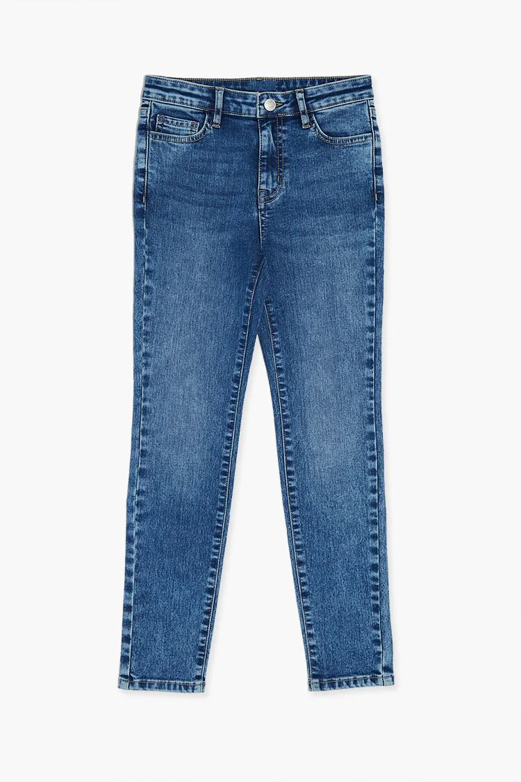 Girls Mid-Rise Skinny Jeans (Kids) - Image 3