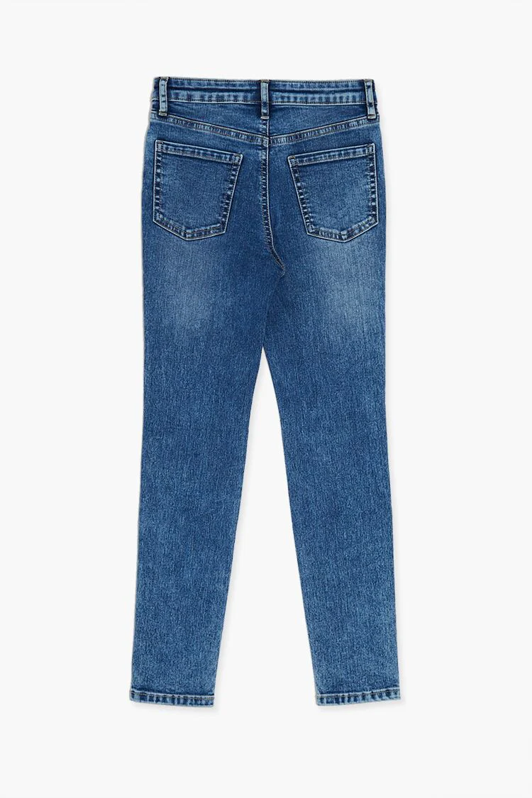 Girls Mid-Rise Skinny Jeans (Kids) - Image 4