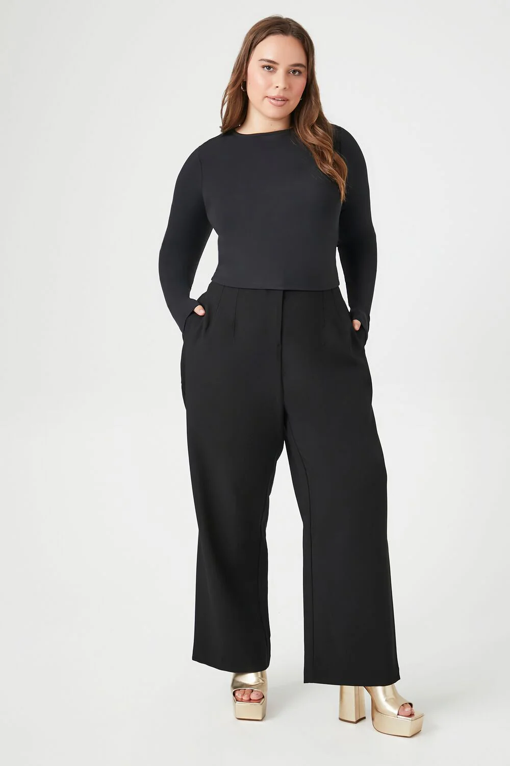 Plus Size High-Rise Straight Pants - Image 7