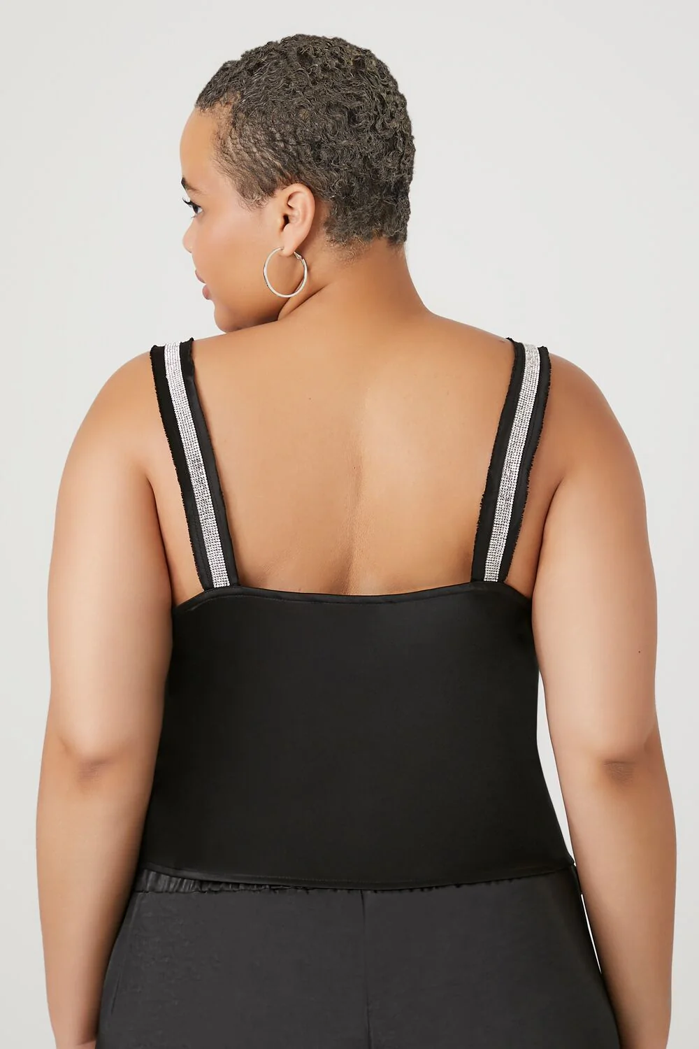 Plus Size Rhinestone-Trim Cami - Image 3