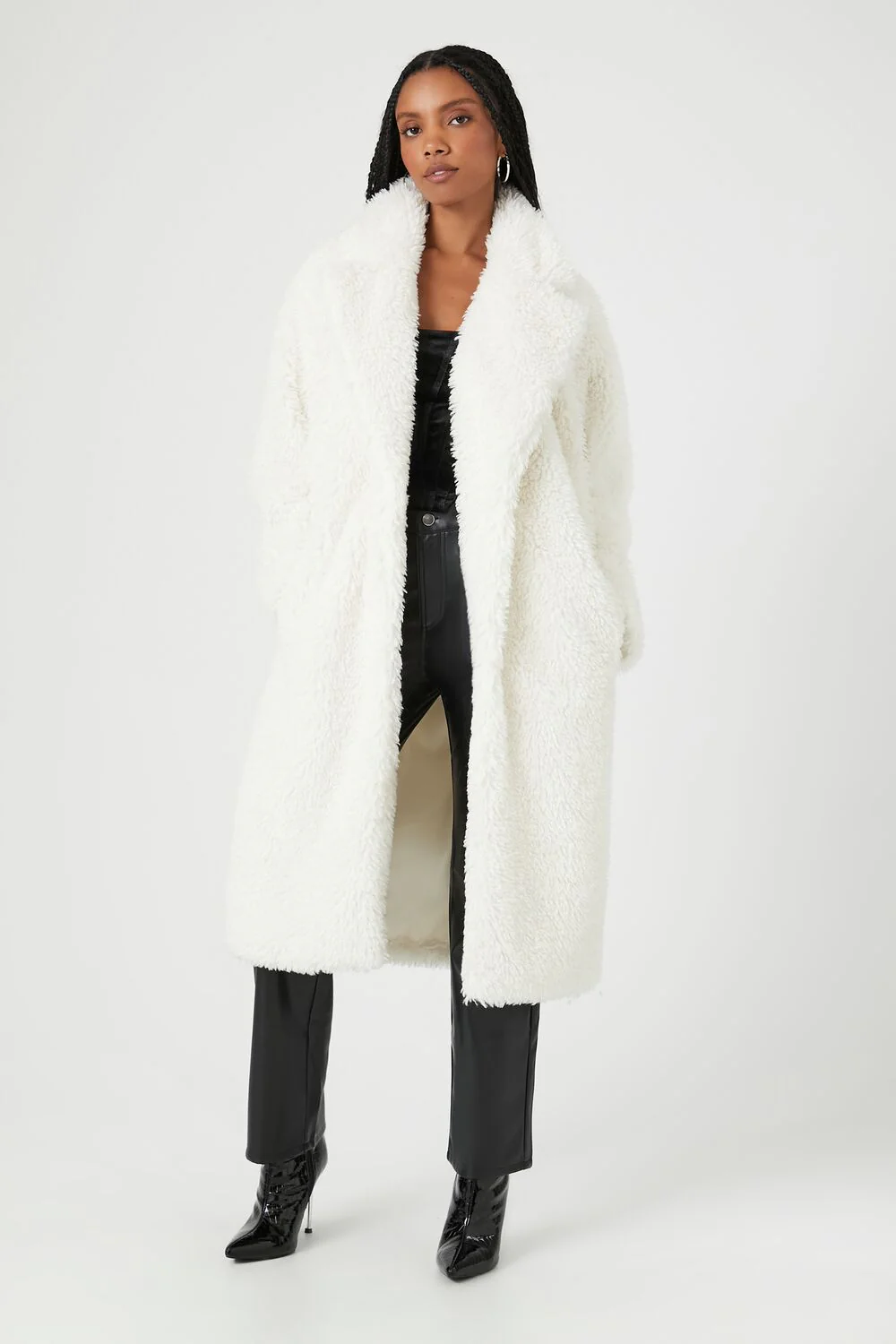 Faux Shearling Duster Coat - Image 6