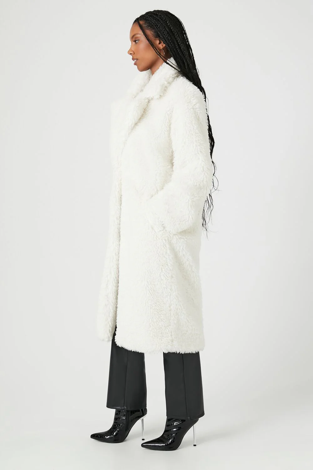 Faux Shearling Duster Coat - Image 7