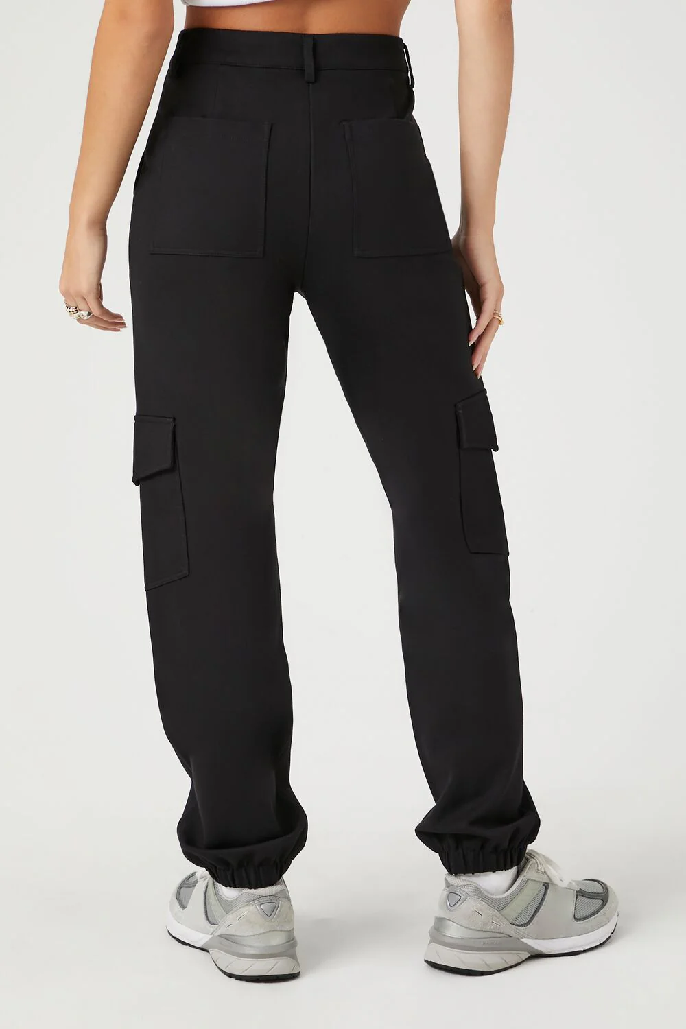 Seamed High-Rise Cargo Joggers - Image 4