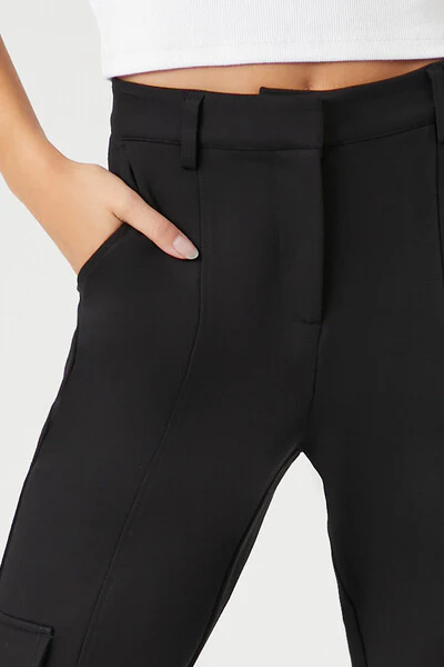Seamed High-Rise Cargo Joggers - Image 6