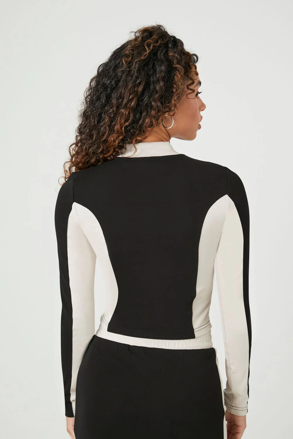 Colorblock Paris Sport Zip-Up Top - Image 3