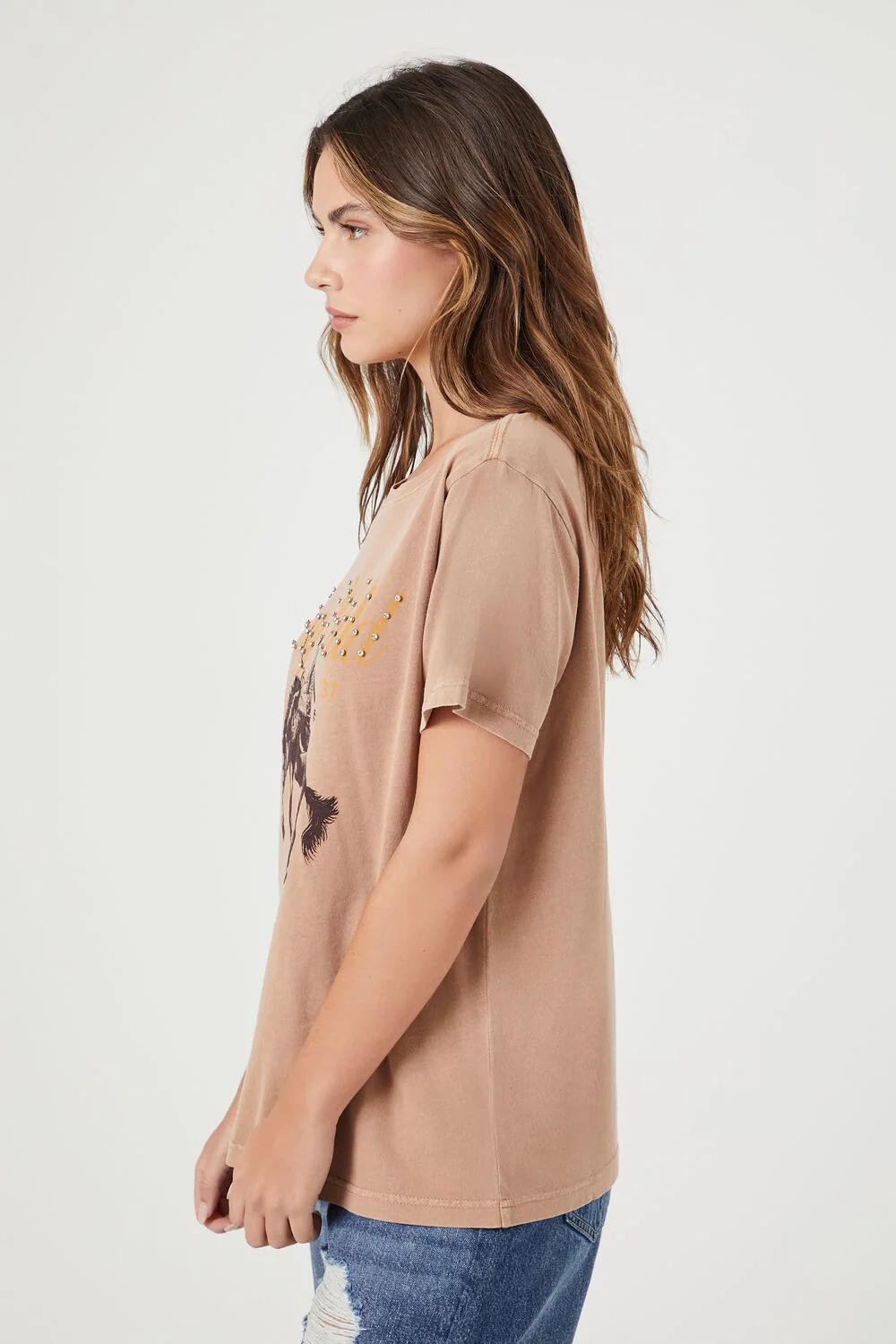 Rhinestone Stay Wild Cowboy Tee - Image 2
