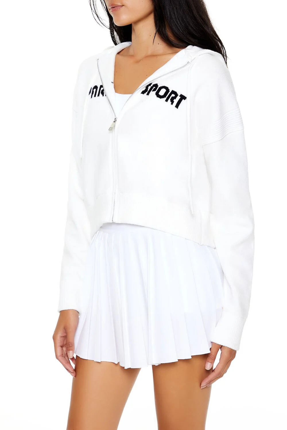 Paris Sport Zip-Up Hooded Sweater - Image 4