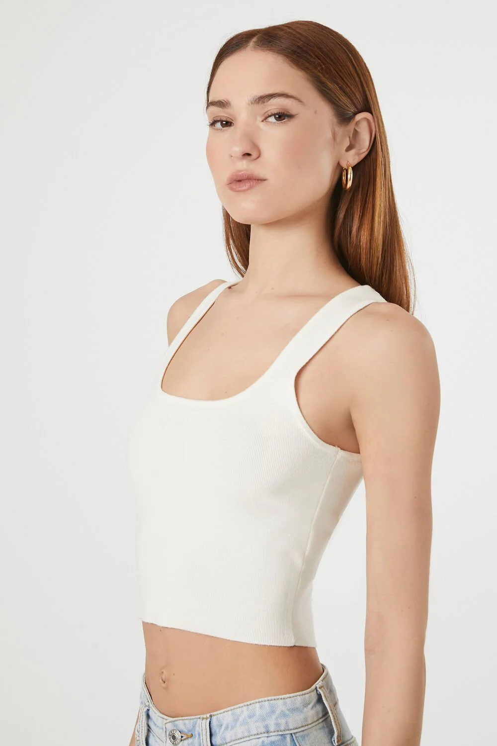 Sweater-Knit Cutout Tank Top - Image 2