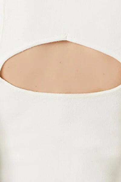 Sweater-Knit Cutout Tank Top - Image 6