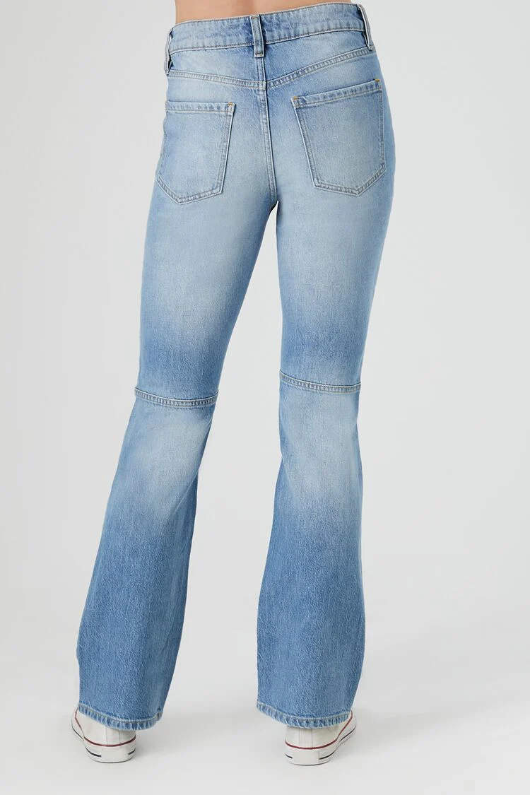 Seamed Mid-Rise Bootcut Jeans - Image 3