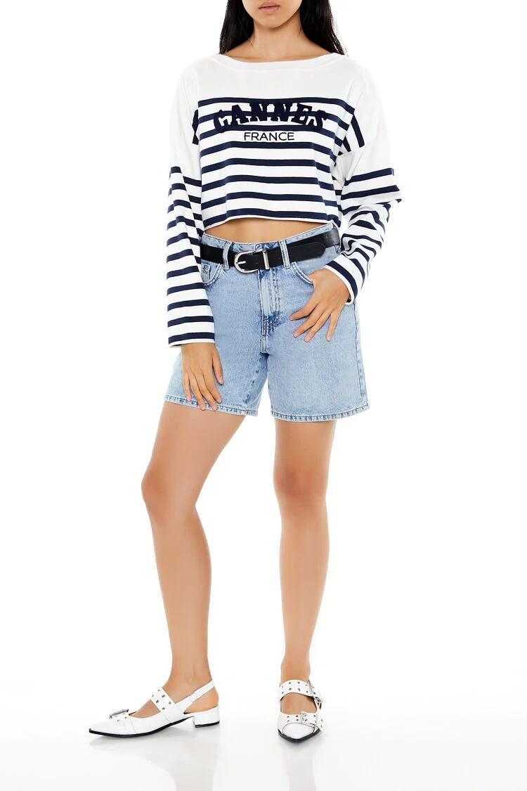 Cannes France Cropped Sweater - Image 2