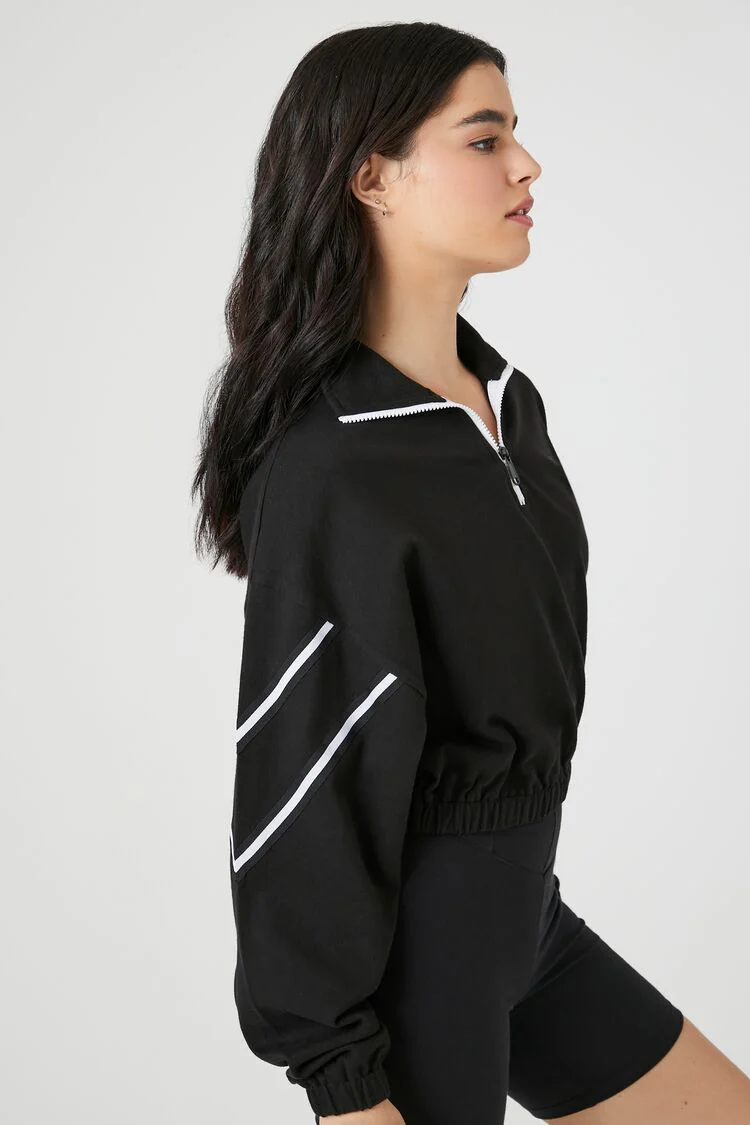 Half-Zip Drop-Sleeve Pullover - Image 2
