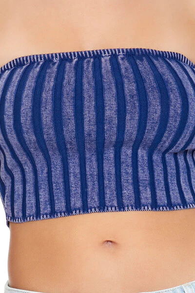 Striped Tube Crop Top - Image 5