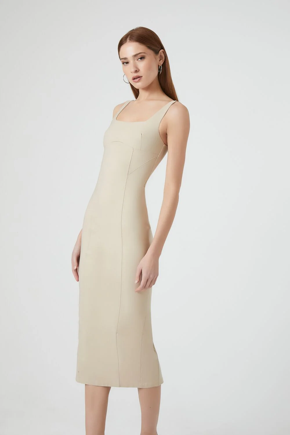 Bodycon Tank Midi Dress - Image 3