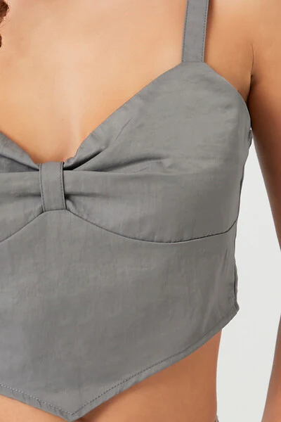 Sweetheart V-Hem Crop Top - Image 10