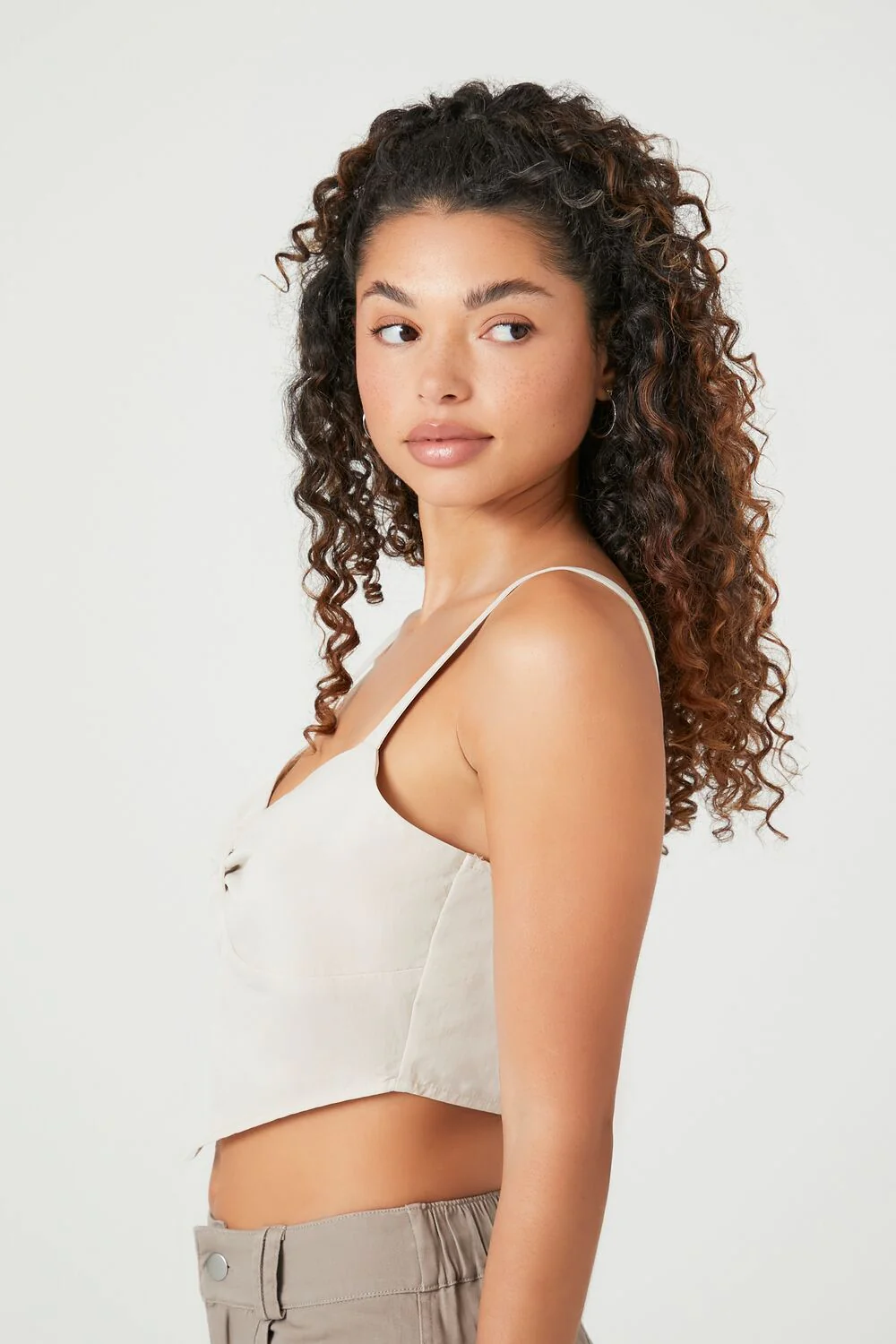 Sweetheart V-Hem Crop Top - Image 2